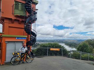 Photo of Tour Aotearoa 2024: rider Andrew Gush, 11 - Durie Hill Elevator