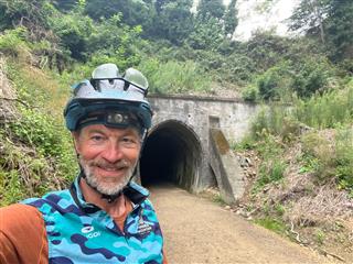 Photo of Tour Aotearoa 2023: rider Rich Truax, Spooner’s Tunnel 👍 (1.3km [3/4 mi] - DARK! bring a light!) 🤠