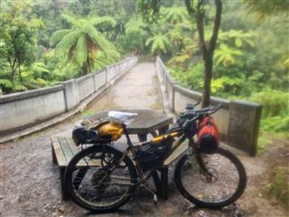 Photo of Tour Aotearoa 2024: rider Andrew Gush, 10 - Bridge to Nowhere