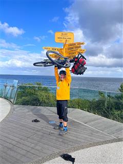 Photo of Tour Aotearoa 2023: rider Rich Truax, woohoo! I can still lift my bike 🤠!!