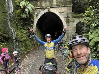 Photo of Tour Aotearoa 2023: rider Chris Ewers, Remutaka Summit Tunnel