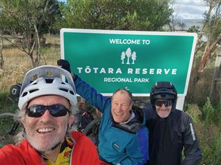 Photo of Tour Aotearoa 2024: rider Joking not joking, Totara Reserve Regional Park
