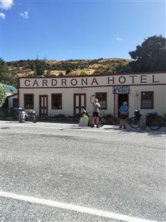 Photo of Tour Aotearoa 2023: rider Rose Davis, at cardrona...half way up the hill!!!