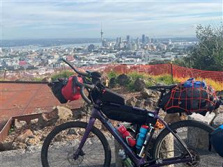 Photo of Tour Aotearoa 2023: rider Rich Truax, Mt. Eden, Auckland - thnks John