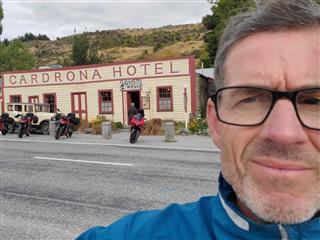Photo of Tour Aotearoa 2024: rider Shane J, Cardrona Pub