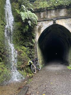 Photo of Tour Aotearoa 2024: rider Mike Chinn, Rimitaka summit tunnel