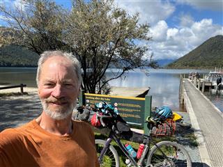 Photo of Tour Aotearoa 2023: rider Rich Truax, “The” Lake! (