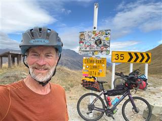 Photo of Tour Aotearoa 2023: rider Rich Truax, Top of the Crown 👍