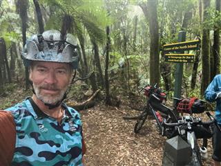 Photo of Tour Aotearoa 2023: rider Rich Truax, Raining Hard @ Center of N. Island - things got hard for a while after this (
